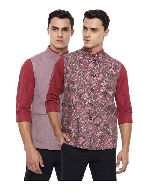 reversible nehru jacket