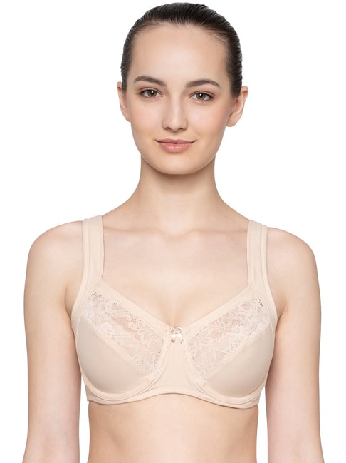 Triumph Form & Beauty 155 Classics Wired Padded Optimum Support Cotton Comfort Bra Price in India