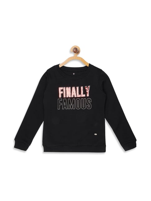 Elle Kids Black Embellished Sweatshirt-picture-10