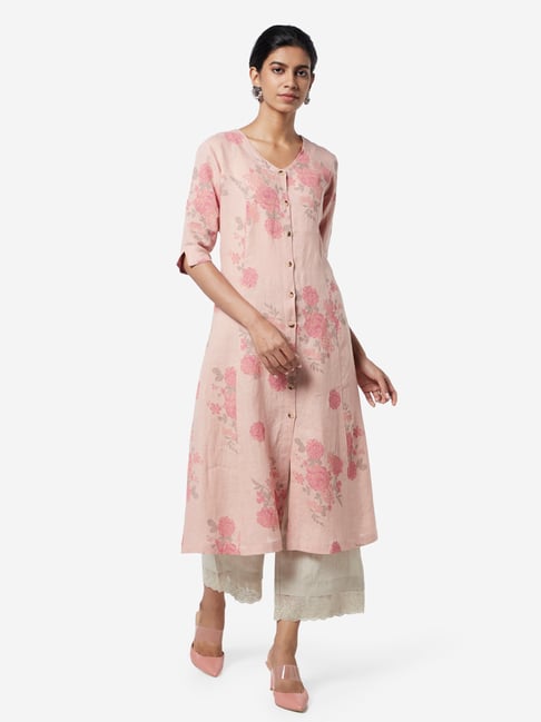 zuba by westside pink kurta