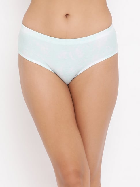green cotton hipster panty