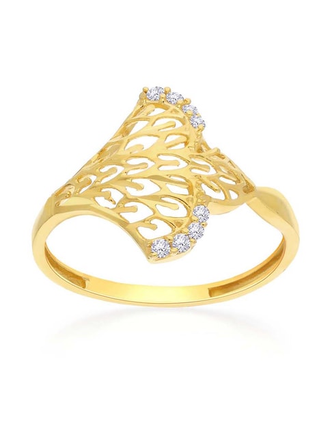 Buy MALABAR GOLD AND DIAMONDS Womens Malabar Gold Ring - Size 15 | Shoppers  Stop
