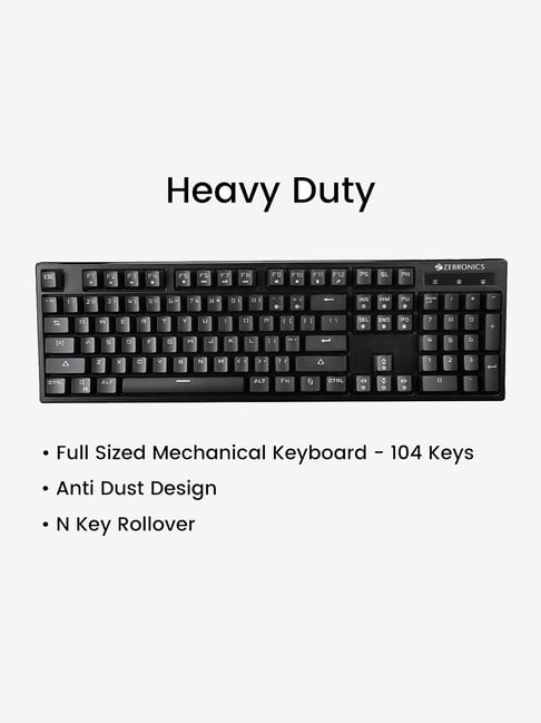 Buy Zebronics Nitro Mechanical Wired Keyboard (black) Online At Best 