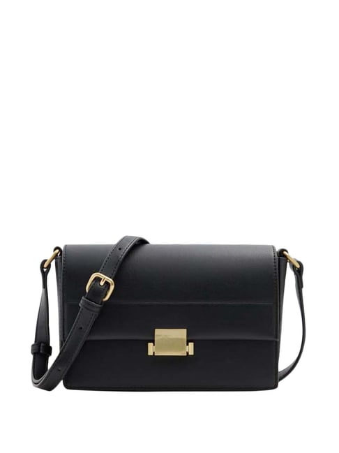 Buy Aldo Praets Black Solid Small Sling Handbag Online at Best Prices ...