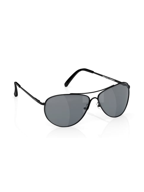 Fastrack Black Blue Aviator Sunglass (M165BU34|58)