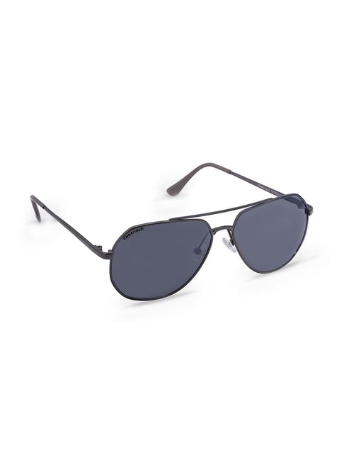 Buy Fastrack Black Aviator Sunglasses (M198BR3V) Online