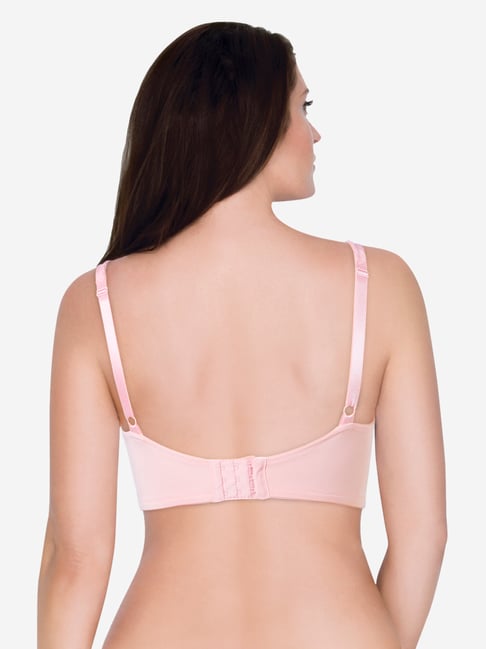 Buy Wunderlove Curve by Westside Pink Lace Non-Padded Bra for Women Online  @ Tata CLiQ