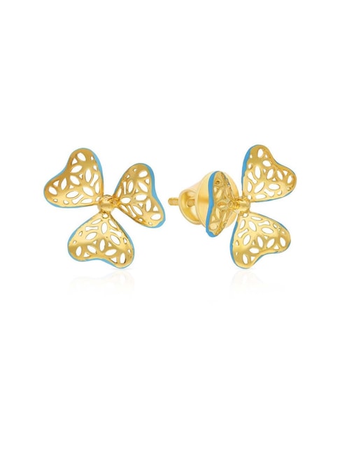 Buy Real Gold Earrings 22K Yellow Gold Earrings Dangles Pair Fine Jewelry,  22k Gold Dangling Tops, K3902 Online in India - Etsy