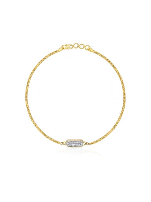 18KT Rose Gold Real Diamond Lightweight Bracelet | Pachchigar Jewellers  (Ashokbhai)