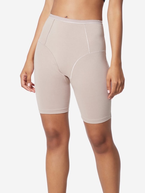 Buy Wunderlove by Westside Light-Taupe Shaping Shorts for Women