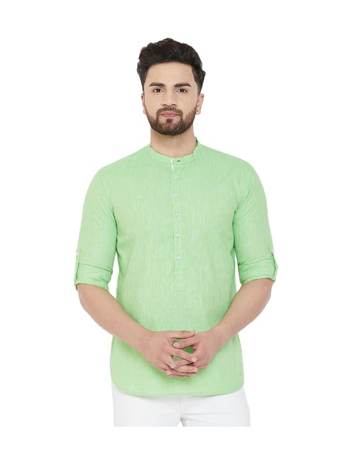 Even Green Cotton Kurta