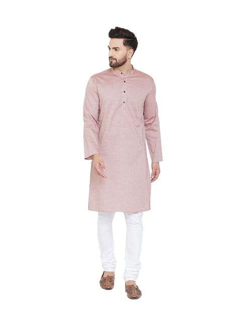 Even Rose Stripes Cotton Kurta