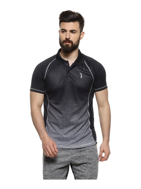 Campus Sutra Black Polyester Polo T-Shirt-picture-44