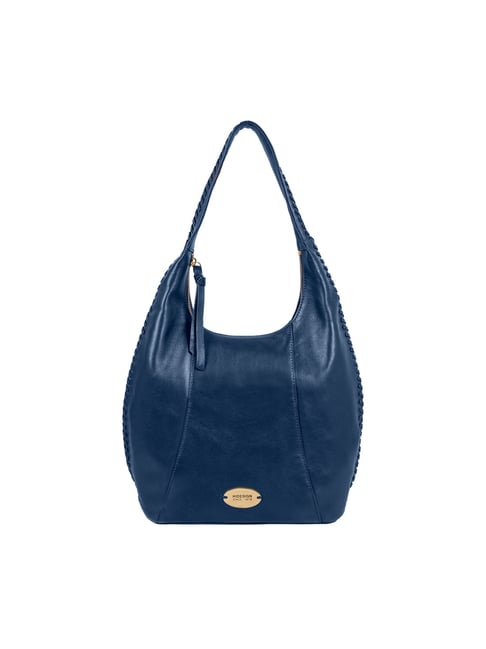 Buy Hidesign Navy Solid Medium Hobo Shoulder Handbag For Women At - Main Image