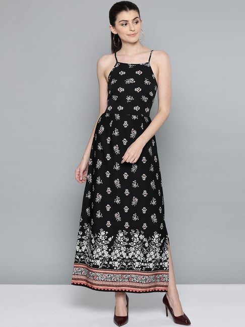 Harpa Black Printed Dress Price in India