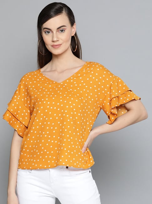 harpa mustard yellow top