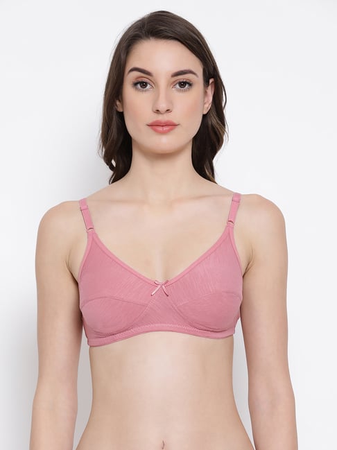 Clovia Pink Non Wired Non Padded Everyday Bra