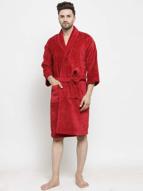 Trident Rio Red Cotton 350 GSM Bathrobe