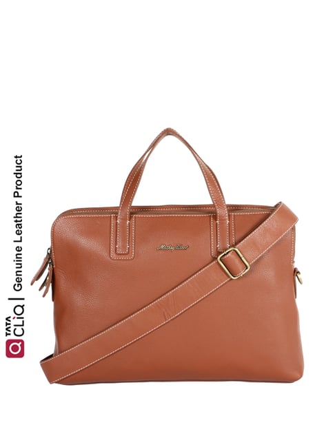 Mathey Tissot Lapi Tan Leather Large Laptop Messenger Bags At Best Tata Cliq - Tan Leather Bag Mathey Tissot Lapi Tan Leather Large Laptop Messenger Bags At Best Tata Cliq - Tan Leather Bag
