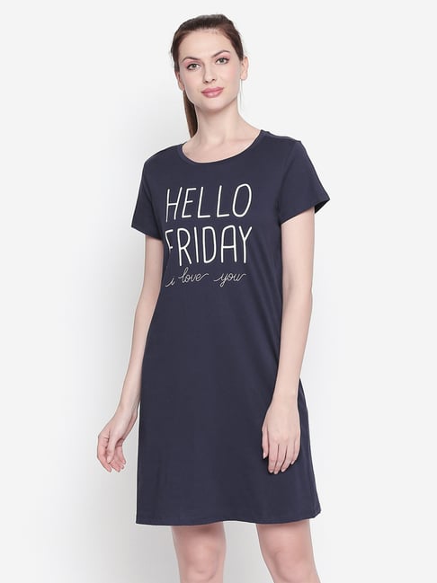 dark blue night dress