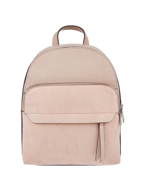 Buy Accessorize London Henrietta Powder Pink Medium Backpack For Women ...