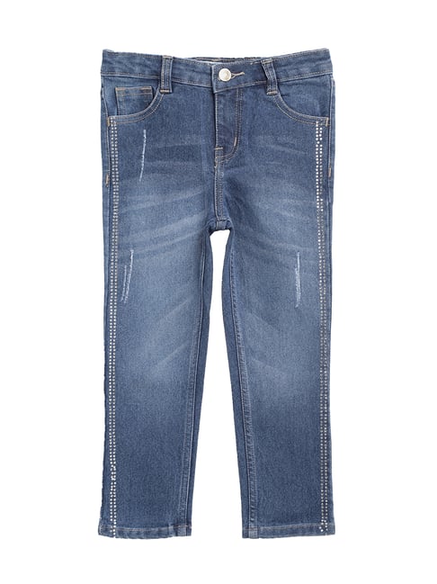 Nauti Nati Kids Blue Distressed Jeans