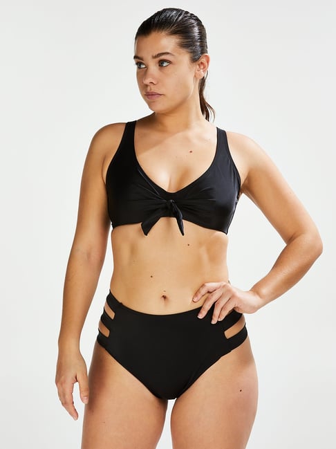 Buy Hunkemoller Nero Sunset Dreams High Cheeky Bikini Bottom for