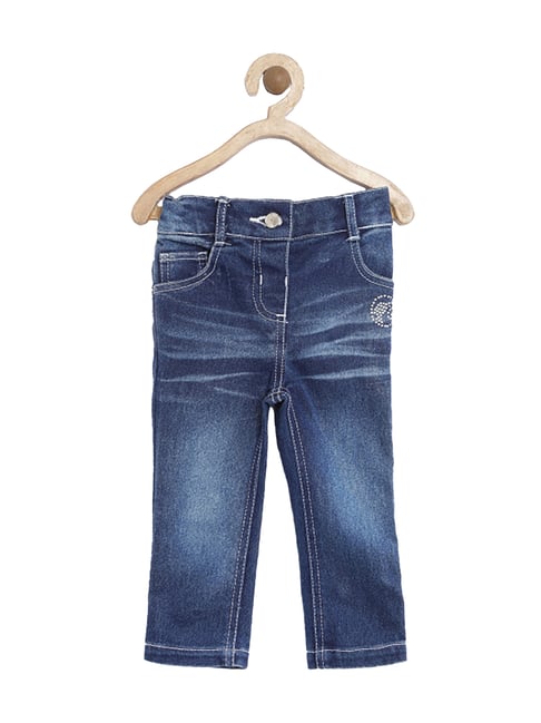 Nauti Nati Kids Blue Solid Jeans