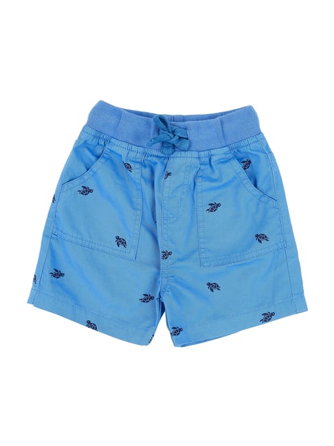 baby blue tailored shorts