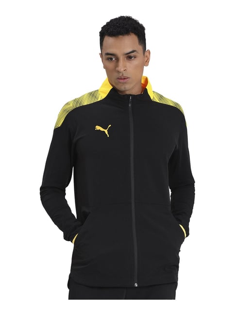 Puma black and gold on sale jacket