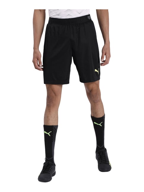 Puma Black Neon Regular Fit Sports Shorts