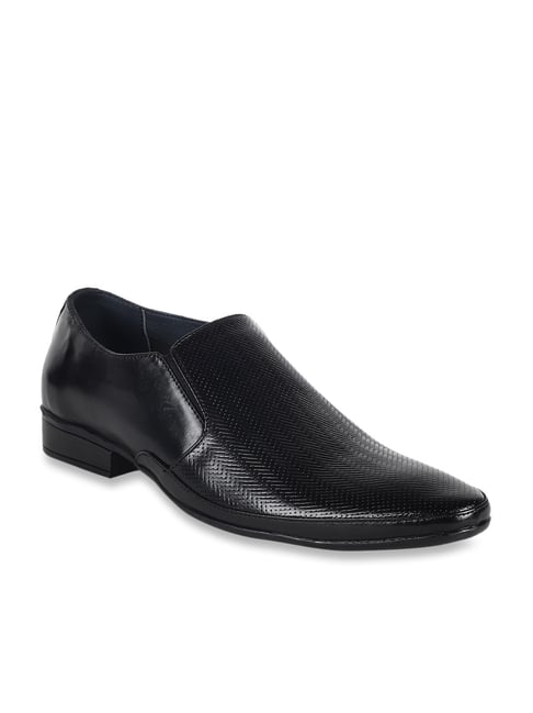 Egoss Black Formal Slip-Ons