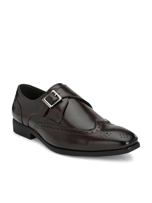 Buy San Frissco Dark Brown Monk Shoes for Men at Best Price Tata