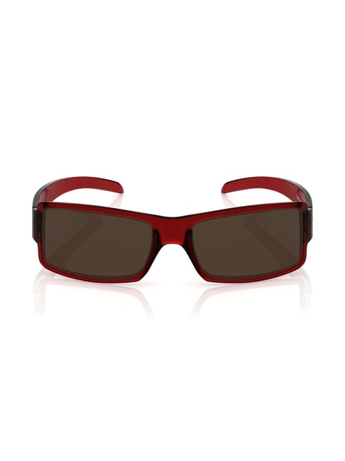 Saint Laurent 58Mm Rectangle Sunglasses - Orange Red