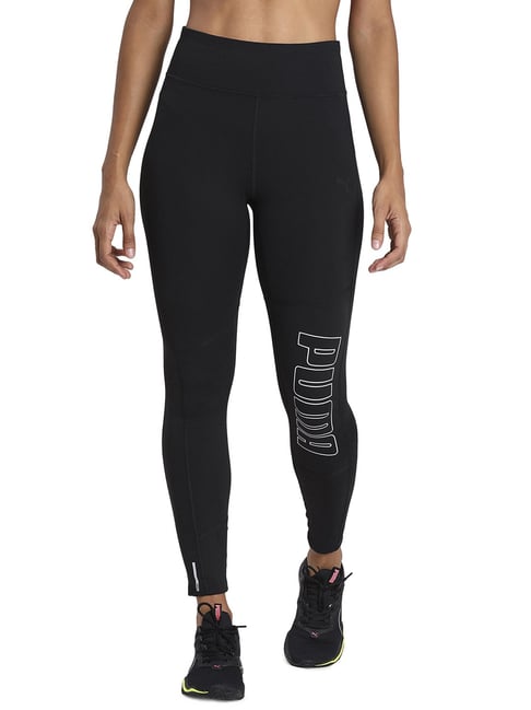 Puma Black Printed Tights