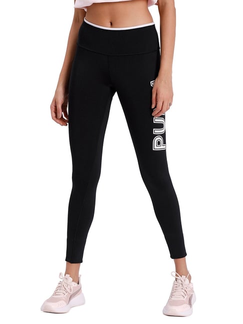 Puma Black Printed Leggings