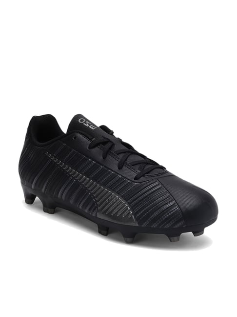 Puma Kids One 5.4 FG AG Jr Black Football Shoes