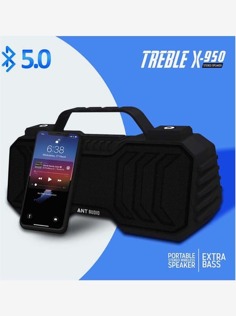 ant audio treble x 950 portable bluetooth speaker 6w