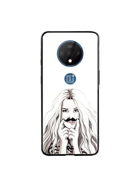 DailyObjects Say What Glass Case Cover For OnePlus 7T