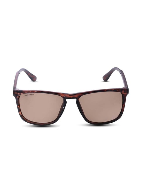 Fastrack P407BR4P Wayfarer Polarized Sunglasses Brown / Brown – SmartBuyKart