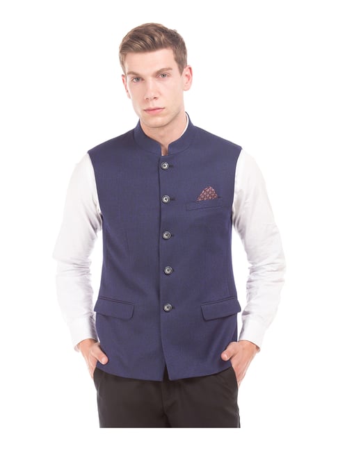 Aham-Vayam Nawaab Saab Embellished Nehru Jacket | Wine, Sequin Work, Cotton  Blend, Mandarin Collar, Sleeveless | Nehru jacket for men, Nehru jackets,  Mens jackets