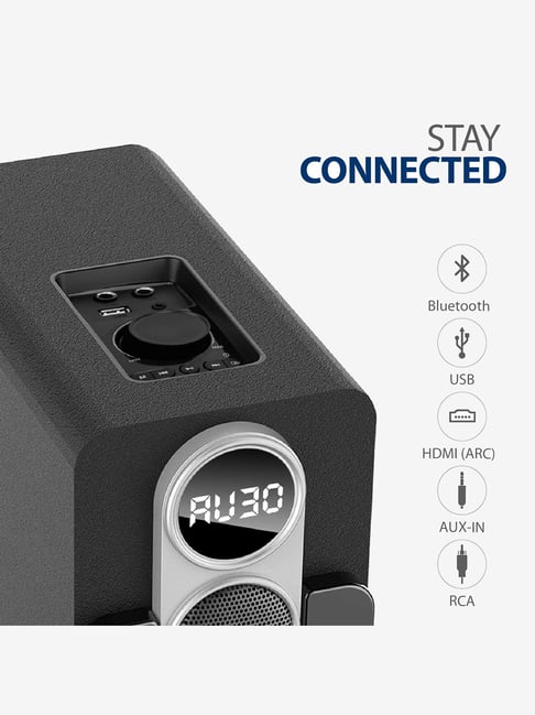 Blaupunkt TS200T 200Watts Bluetooth Tower Speakers with HDMI/AUX/USB Mic  for Karaoke (Black)