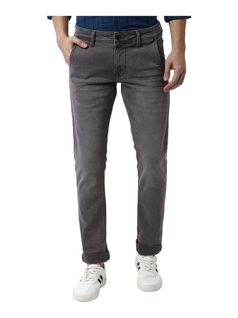 peter england grey jeans