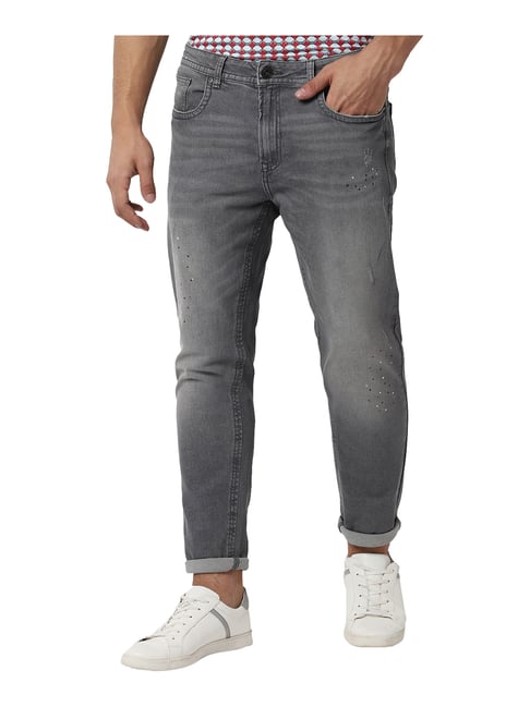 peter england grey jeans