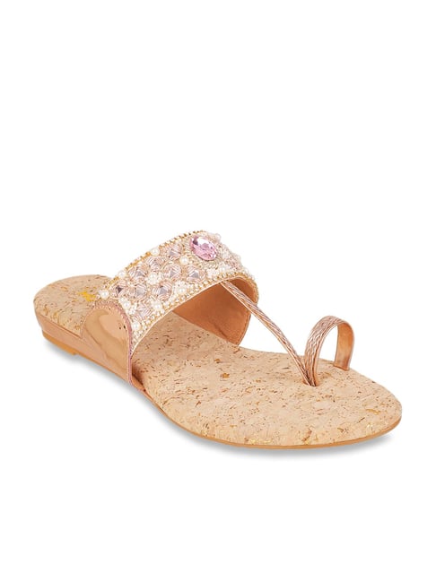 Mochi Rose Gold Toe Ring Wedges Price in India