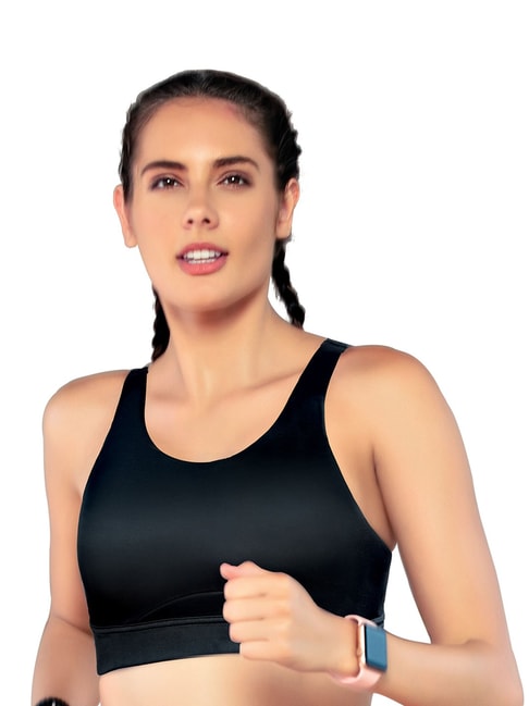 Buy Enamor SB18 Convertible High Impact Bra Padded Full Coverage Black for  Women Online @ Tata CLiQ