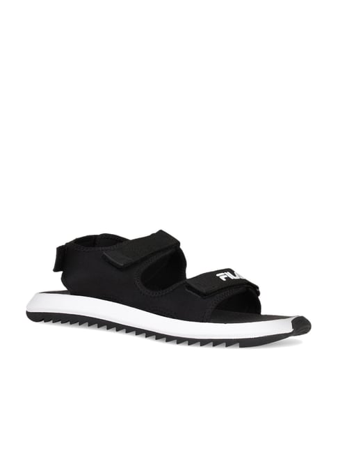 Fila black floater sandals on sale