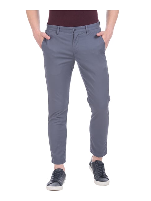 U S Polo Assn U.S. Polo Assn. Dark Blue Regular Fit Trousers