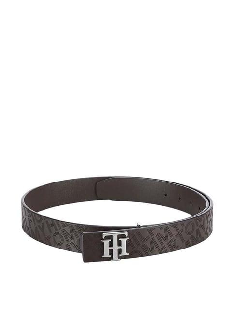 Tommy Hilfiger Ernest Dark Brown Leather Reversible Belt for Men