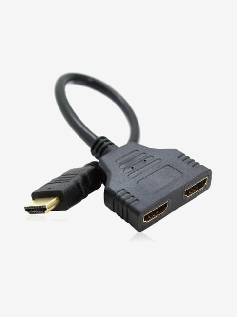 Cables Master HDMI Male to Dual HDMI Female Splitter Cable Adapter Black
